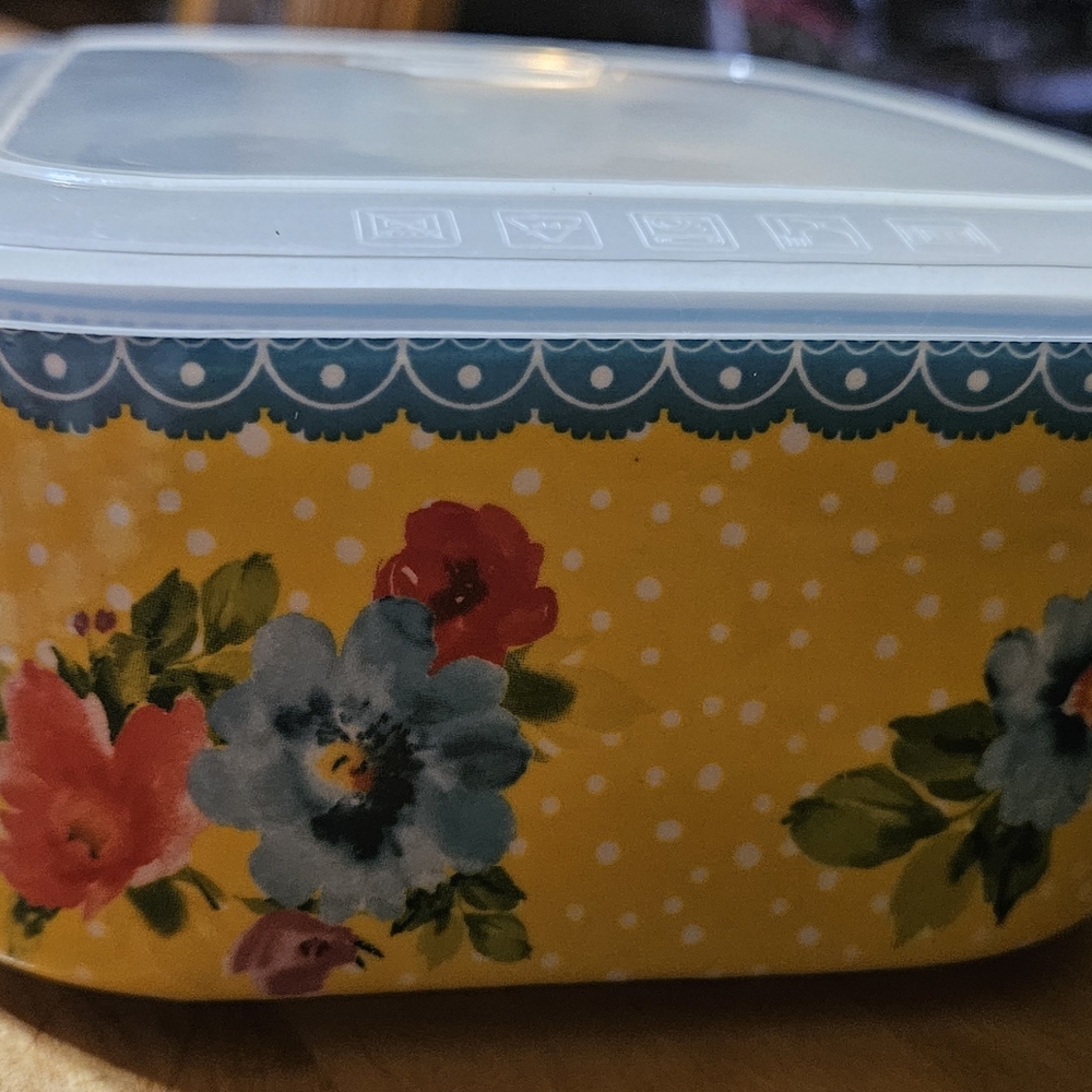 The Pioneer Woman Floral Nested Bakeware Set in Yellow, Blue, Pink, Green - Picture 10 of 13